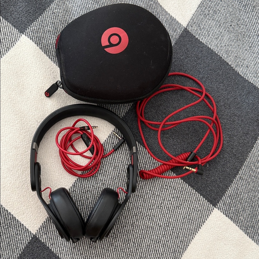Beats by Dre Black and Red Headphones